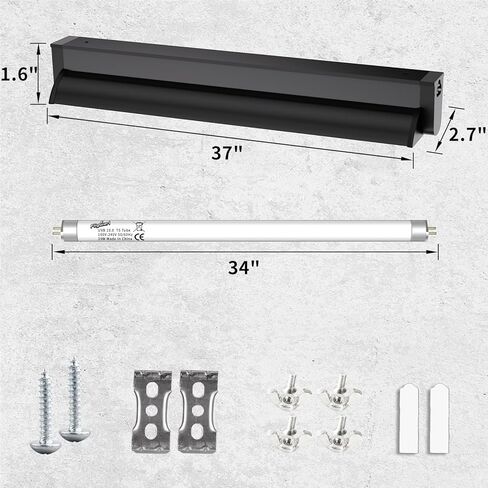 UVB Light for Reptiles, T5 39W 10.0 UVB Reptile Light Fixture, UVB Lamp for Desert & Tropical Reptiles, UVB Light Bar for Bearded Dragons, Lizards, Turtles & Snakes, 34 Inch in Saudi Arabia