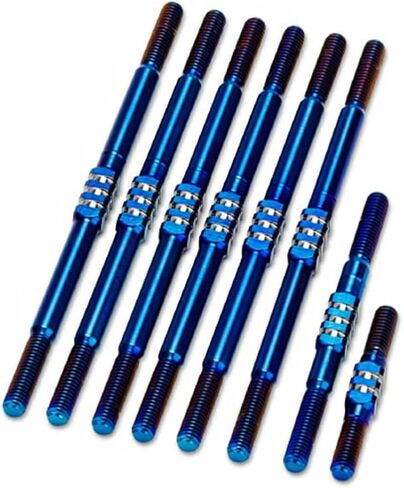 JCO2828-1 JConcepts Team Associated RC10T Fin Titanium Turnbuckles (Blue) (8) in Saudi Arabia