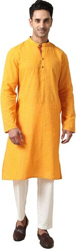 Filori Studio - Men's Pure Cotton Woven Long Kurta (Kurta Only) in Saudi Arabia
