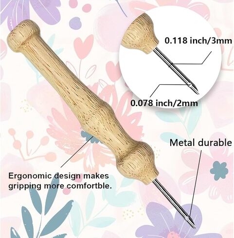 ACRNIGHEET Punch Needle Kits for Adults Beginners Include Instructions, Flowers Easy Punch Needle Embroidery Kit, Pre-Printed Pattern, Embroidery Hoop, Yarns, Needles, DIY Crafts Christmas Gifts Idea in Saudi Arabia