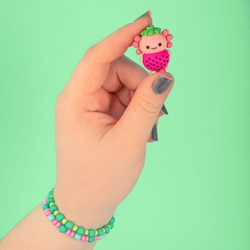 Fashion Angels Charm Changers Axolotl League Jewelry Design Kit, Includes Adorable Axolotl Charms & Over 700 Beads, Custom Jewelry Craft Activity for Kids in Saudi Arabia