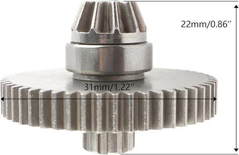Powder Metallurgy Spur Gear with Pinion Gear 16401Y Parts for All 1/14 1/16 Scale H16BM H14BM JC16EP M161 H16GT H16DR M164 H16P H16E 16208 16209 16210 16207 HP161S 14301 14210 JC14EP RC Cars in Saudi Arabia