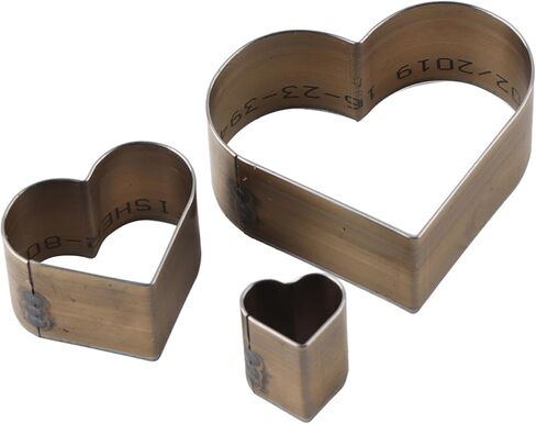 AUNMAS Leather Hole Punch Set 3 Pieces, Teardrop Heart Pentagon Shape Cutter Dies, for DIY Leather Craft Belts Tags Handmade Crafts in Saudi Arabia