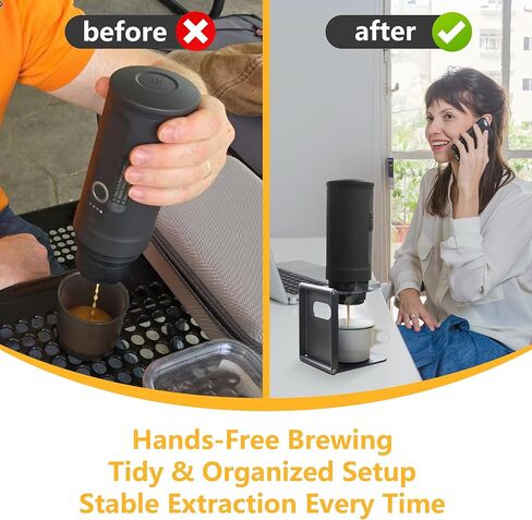 Foldable Universal Electric Travel Coffee Machine Stand, Portable Espresso Maker Stand, Lightweight Pour Over Coffee Stand, Easy to Carry & Ready to Use in Saudi Arabia