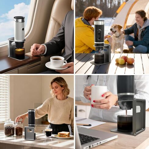 Foldable Universal Electric Travel Coffee Machine Stand, Portable Espresso Maker Stand, Lightweight Pour Over Coffee Stand, Easy to Carry & Ready to Use in Saudi Arabia