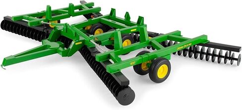 TOMY John Deere 1/16 Scale 637 Flex Fold Disk – Die-Cast Metal Farm Implement, Folding Wings, Compatible with 1/16 Tractors, LP86769 in Saudi Arabia