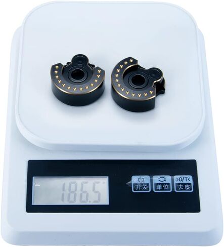 RCLions 2PCS Outer Portal Drive Housing 94g Brass Heavy Weight for TRX4 TRX6 1/10 RC Crawler Car Upgrade Parts in Saudi Arabia