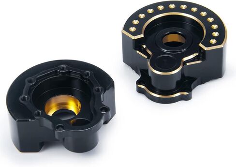 RCLions 2PCS Outer Portal Drive Housing 94g Brass Heavy Weight for TRX4 TRX6 1/10 RC Crawler Car Upgrade Parts in Saudi Arabia
