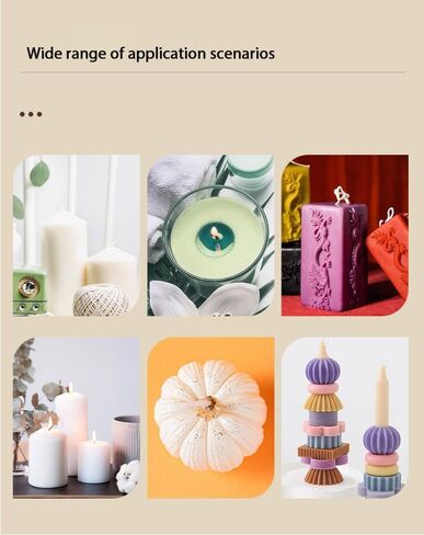 100 Piece Natural Candle Wick, Low Smoke 6" Pre-Waxed & 100% Natural Cotton Core,for Candle Making,Candle DIY in Saudi Arabia