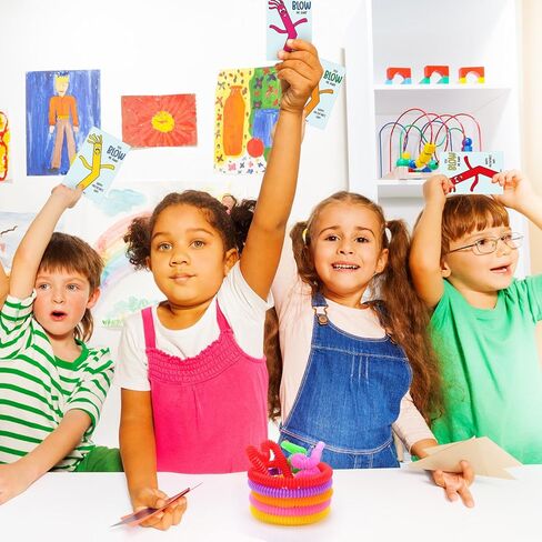 سكايليتي هدايا عيد الحب للأطفال 24 حزمة بطاقات عيد الحب مع أنابيب البوب ​​هدايا الفصول الدراسية تململ تفضل للبنين بنات فئة المدرسة ما قبل المدرسة عيد الحب in Saudi Arabia