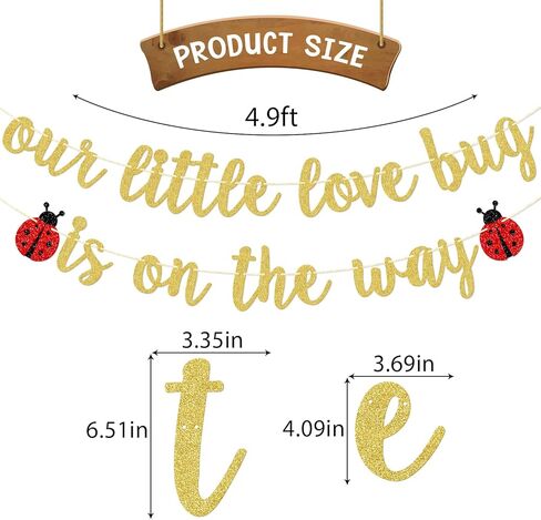 لافتة الحب الصغيرة الخاصة بنا على الطريق، ديكورات حمام الطفل ذات طابع الحشرات، ديكور حفلة استحمام الطفل للسيدة الصغيرة in Kuwait