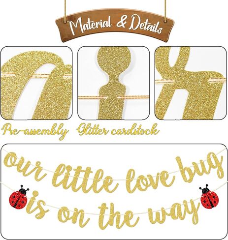 لافتة الحب الصغيرة الخاصة بنا على الطريق، ديكورات حمام الطفل ذات طابع الحشرات، ديكور حفلة استحمام الطفل للسيدة الصغيرة in Kuwait