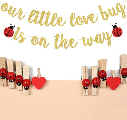 لافتة الحب الصغيرة الخاصة بنا على الطريق، ديكورات حمام الطفل ذات طابع الحشرات، ديكور حفلة استحمام الطفل للسيدة الصغيرة in Kuwait