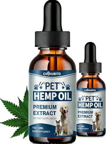 زيت النمر للكلاب والقطط (عبوتان)-قطرات زيت النمر للحيوانات الأليفة تساعد في تخفيف القلق والألم والالتهاب والاسترخاء وتعزز الشهية وتدعم المفاصل in Kuwait