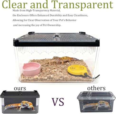 Reptile Terrarium,Tarantula Enclosure,Spider Tank Starter Kit,Leopard Gecko Container,Hermit Crab Habitat,Lizard Enclosure,Insect Housing,Jumping Spider Cage,Small Bearded Dragon Vivarium in Saudi Arabia
