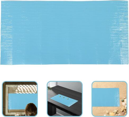 DIY صفائح المياه تموج 2PCS 21.65X10.82In تأثير نسيج الماء واقعية لنموذج الديوراما المحيط صنع لوازم صياغة in Kuwait