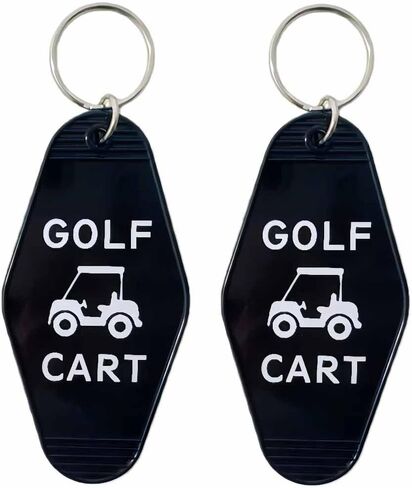 Lemua Golf Cart Keychain - Plastic Motel Key Ring for Golfers in Saudi Arabia