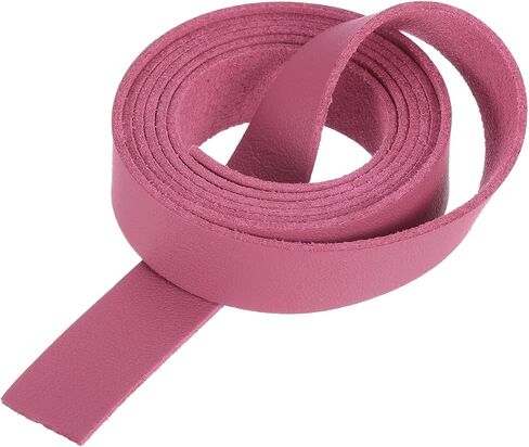 Leather Straps Strip Belt 1.5cm(0.6" Width) 100cm(40" Length) Leather Strips String Bright Pink for DIY Craft, Jewelry, Key Chains in Saudi Arabia