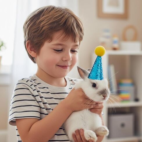 12 PCS Stuffed Animal Party Hats, Mini Birthday Hats for Stuffed Animals, Dog Party Hat Set with Pom Poms and Sequins, Perfect for Pet Birthday Parties and Photo Shoots in Saudi Arabia