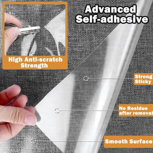 واقي الأثاث من خدش القطط، 14 قطعة، واقي شفاف مضاد للخدش للقطط، واقي خدش للأثاث ذاتي اللصق من جانب واحد (14 قطعة) in Kuwait