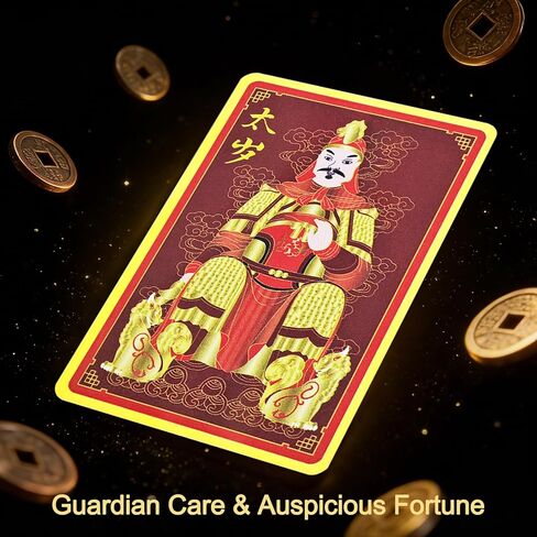 2026 Feng Shui Tai Sui Amulet Gold Card Wen Zhe Xingjun Home Decorating Bring Good Luck w5721 in Saudi Arabia