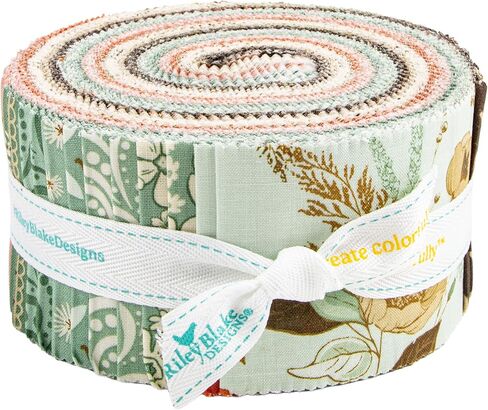 Sandy Gervais Morning Latte Rolie Polie 40 2.5-inch Strips Jelly Roll Riley Blake RP-16920-40 in Saudi Arabia
