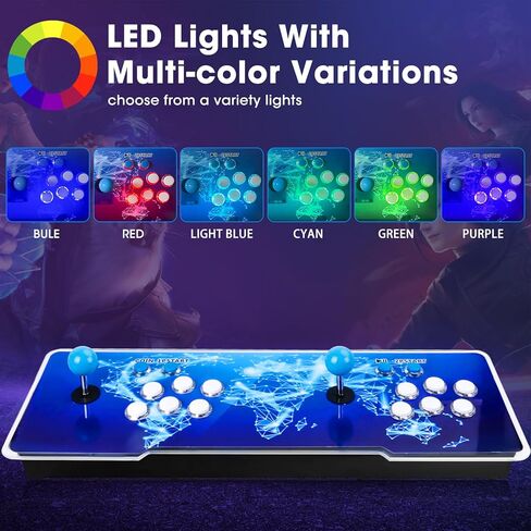 2026 Upgraded Arcade Console, Pandora Box,WiFi Download Games, Built in 36,800 Games,PSP/DC/N64 Simulators,3D Game, 4K HDMI Output, Suitable for TV/PC/Projector, 256GB TF Card, Retro Game Console in Saudi Arabia