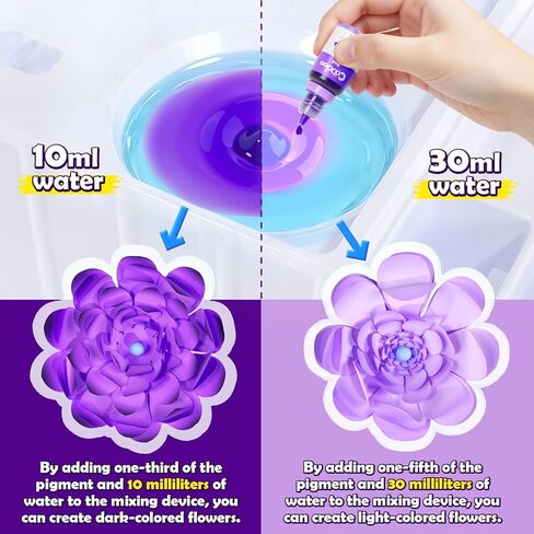 DIY Flower Craft Kits, Magic Dyeing Florist Bouquet Maker Art Supplies Arts and Crafts for Kids Ages 4-6 4-8 8-12, STEM Sensory Toddler Kids Toys Boys Girls Birthday Christmas Valentine’s Day Gifts in Kuwait