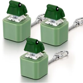 3 قطع من سلسلة مفاتيح الضفدع النعيق، صانع الضوضاء، لعبة الضفدع الململة القابلة لإعادة الشحن للبالغين، أداة النقر على لوحة المفاتيح مع أضواء ملونة، لعبة حسية ممتعة ومحمولة لتخفيف القلق in Kuwait