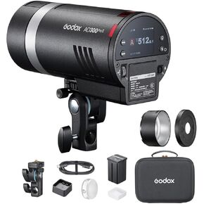 Godox AD300Pro Outdoor Strobe Flash Light, 2.4G Wireless 300Ws TTL 1/8000s 320 Times Full Power Flash Rechargeable Battery Compatible with Canon Nikon Sony FUJIFILM Panasonic Pentax Olympus in Kuwait