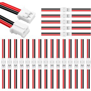 20 زوجًا من JST PH 2.0 مم 2 دبوس موصل ذكر وأنثى مع أسلاك 150 مم للبطارية H67 H36 شفرة إندوتريكس E010 E013 in Kuwait