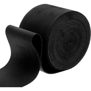4.4 Yard Sturdy Elastic Band for Sewing 3 Inch Width Black Flat Elastic Cord High Elasticity Elastics Strap for Sewing Waistband Pants Waists Hats Braided DIY Stretch Strap Elastics Band for Clothes in Kuwait