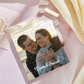 Noni Custom Building Brick Photo Block, Personalized Couple Picture Puzzle Decor, Multiple Sizes and Shapes, DIY Valentine Gift, Gifts for Valentines Day in Saudi Arabia