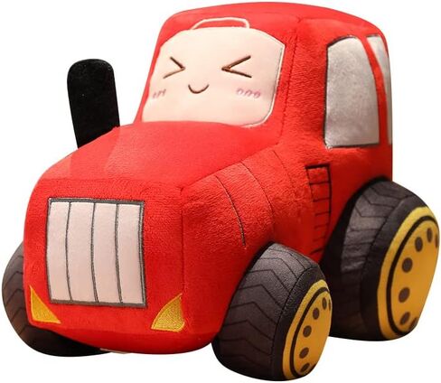 3D Tractor Throw Pillow - Hugging Tractor Plush Stuffed Animal Toy for Kids or Lovers(Red) in Saudi Arabia