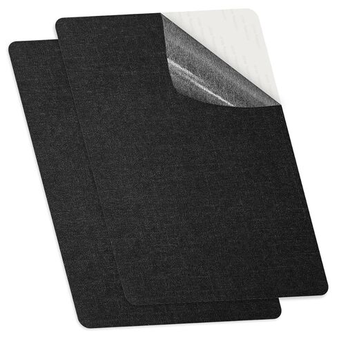 Self-Adhesive Fabric Repair Patches, Large Size 8X11 inch Linen Furniture Mending Patches, Pack of 2 Dark Grey in Saudi Arabia