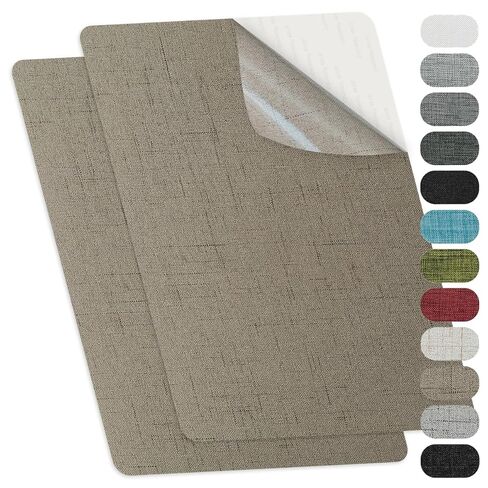 Self-Adhesive Fabric Repair Patches, Large Size 8X11 inch Linen Furniture Mending Patches, Pack of 2 Dark Grey in Saudi Arabia
