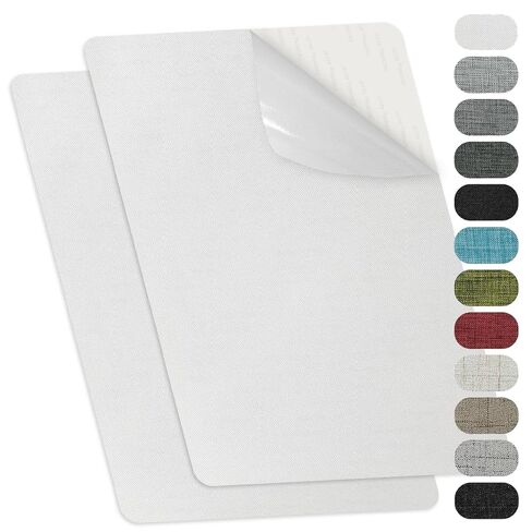 Self-Adhesive Fabric Repair Patches, Large Size 8X11 inch Linen Furniture Mending Patches, Pack of 2 Dark Grey in Saudi Arabia