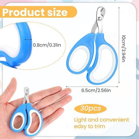 MAQUITA 30 Pcs Cat Nail Clipper Pet Claw Trimmers for Kitten Puppy Pet Nail Cutter Claw Care for Cattery Cat Breeders Groomers and Veterinary clinics (15 Colors) in Saudi Arabia