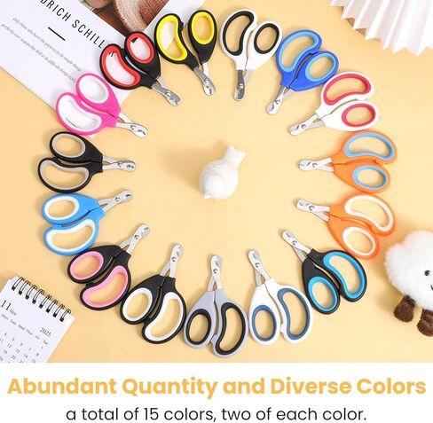 MAQUITA 30 Pcs Cat Nail Clipper Pet Claw Trimmers for Kitten Puppy Pet Nail Cutter Claw Care for Cattery Cat Breeders Groomers and Veterinary clinics (15 Colors) in Saudi Arabia