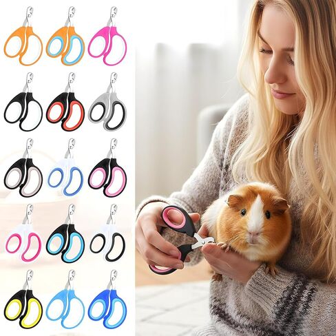MAQUITA 30 Pcs Cat Nail Clipper Pet Claw Trimmers for Kitten Puppy Pet Nail Cutter Claw Care for Cattery Cat Breeders Groomers and Veterinary clinics (15 Colors) in Saudi Arabia