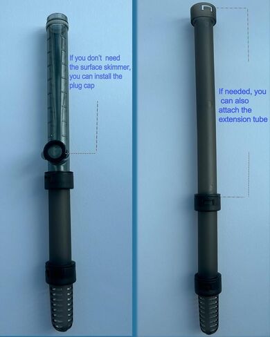 Small Fish Tank Filter, Hang On Back Aquarium Filter, Quiet Adjustable Flow Expandable Hose for 3-25 Gal, 3-Stage Filtration System with Surface Skimmer for Circulation and Aeration, 93GPH 5W in Saudi Arabia