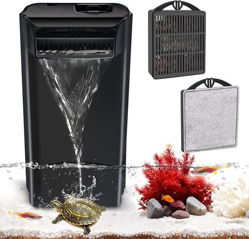 GOZILLA Aquarium Filter Cartridges,Fish Tank Filters Accessories Set,Turtle Tank Filter Replacement Includes 8 Filter Cartridges and 2 Filter Boxes.Only Suit for GZ-107 Low Water Level Tank Filter. in Saudi Arabia