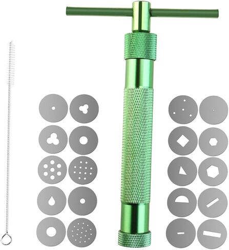 HOMSFOU Portable Polymer Clay Extruder Interchangeable Discs Handheld Mud Squeezer for Sculpting in Saudi Arabia