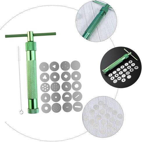 HOMSFOU Portable Polymer Clay Extruder Interchangeable Discs Handheld Mud Squeezer for Sculpting in Saudi Arabia