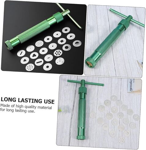 HOMSFOU Portable Polymer Clay Extruder Interchangeable Discs Handheld Mud Squeezer for Sculpting in Saudi Arabia