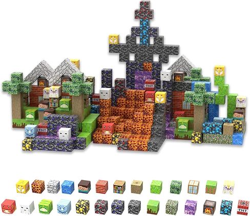 Magnetic Blocks - 150 PCS Cross Town Magnetic Building Blocks STEM Toy for Kids, Educational Construction Game Gift for Boys and Girls Age 3-12 in Saudi Arabia
