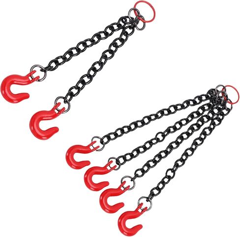 ملحقات نموذج RC، سلسلة سحب معدنية محاكاة مع خطافات تعزز على الفور مظهر السيارات التي يتم التحكم فيها عن بعد. ترقية متعددة الاستخدامات للزاحف (خطاف مزدوج + خطاف رباعي) in Saudi Arabia