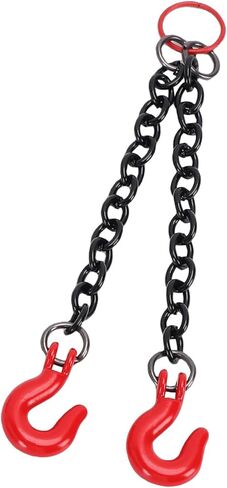 RC Model Accessories, Metal Simulation Tow Chain with Hooks Instantly Enhances Appearance for Remote Controlled Cars. Versatile Upgrade for Crawler (Double Hook) in Saudi Arabia