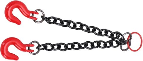 RC Model Accessories, Metal Simulation Tow Chain with Hooks Instantly Enhances Appearance for Remote Controlled Cars. Versatile Upgrade for Crawler (Double Hook) in Saudi Arabia