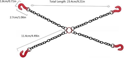 ملحقات نموذج RC، سلسلة سحب معدنية محاكاة مع خطافات تعزز على الفور مظهر السيارات التي يتم التحكم فيها عن بعد. ترقية متعددة الاستخدامات للزاحف (الخطاف الرباعي) in Kuwait